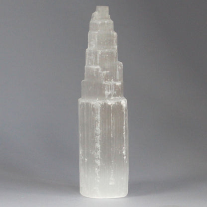 Natural Selenite Tower - 20 cm Selenite Towers - Bath Indulgence