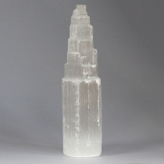 Natural Selenite Tower - 20 cm Selenite Towers - Bath Indulgence