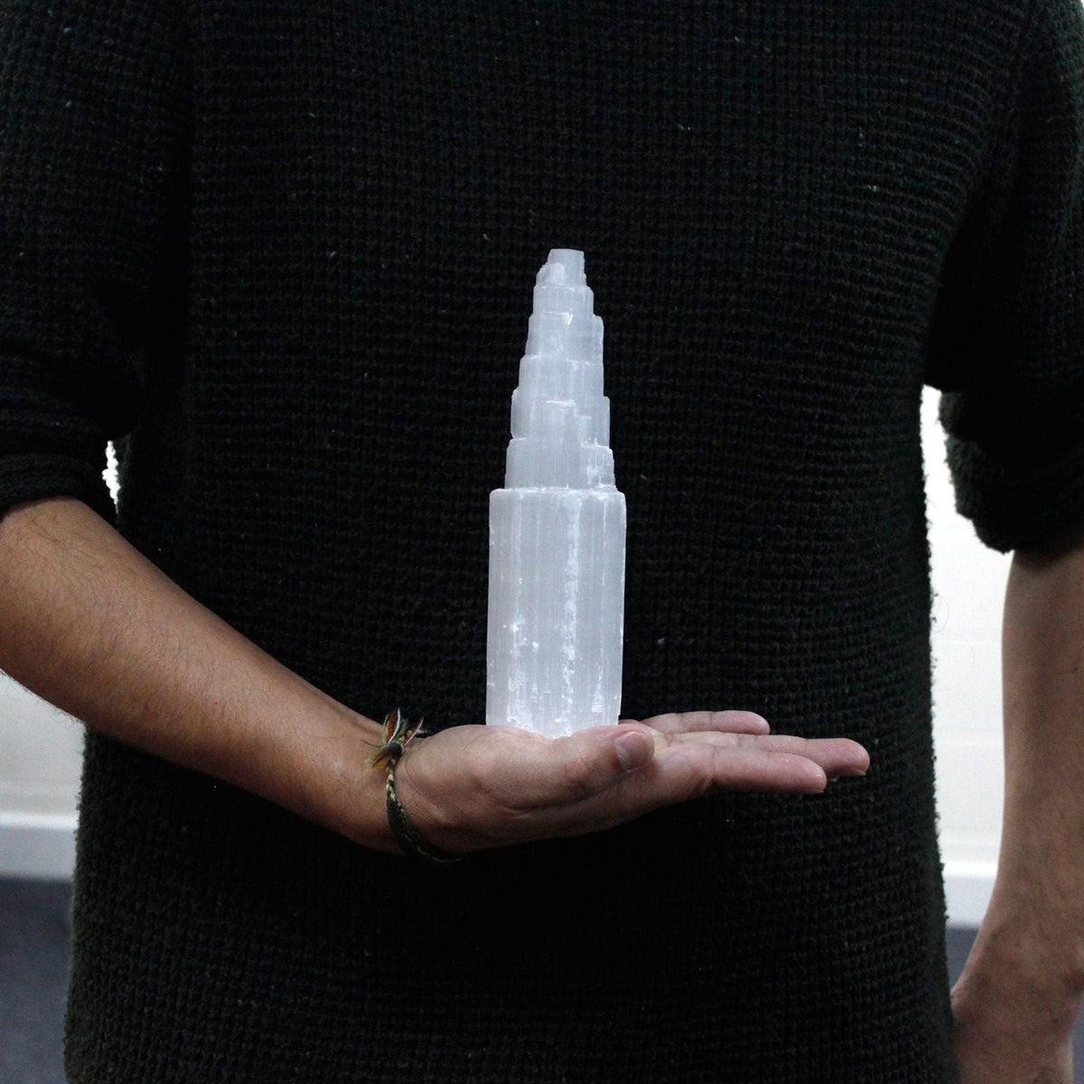 Natural Selenite Tower - 20 cm Selenite Towers - Bath Indulgence