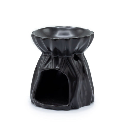Oil Burner Geometric - Black Various Shaped Ceramic Oil Burners - Bath Indulgence