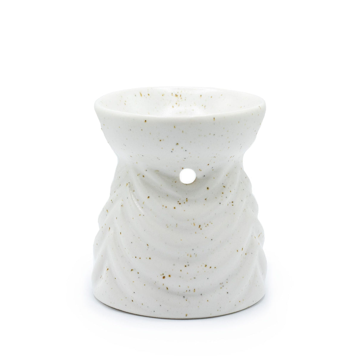 Oil Burner Geometric - Ivory Various Shaped Ceramic Oil Burners - Bath Indulgence