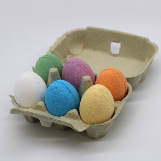 Pack of 6 Bath Eggs - Mixed Tray 60g Bath Eggs - Pack Of 6 - Bath Indulgence