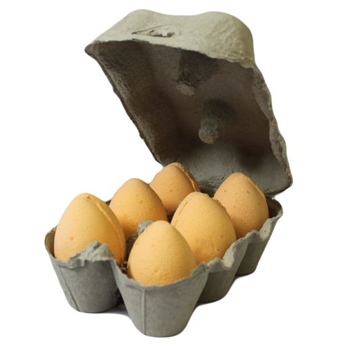 Pack of 6 Bath Eggs - Tangerine & Grapefruit 60g Bath Eggs - Pack Of 6 - Bath Indulgence
