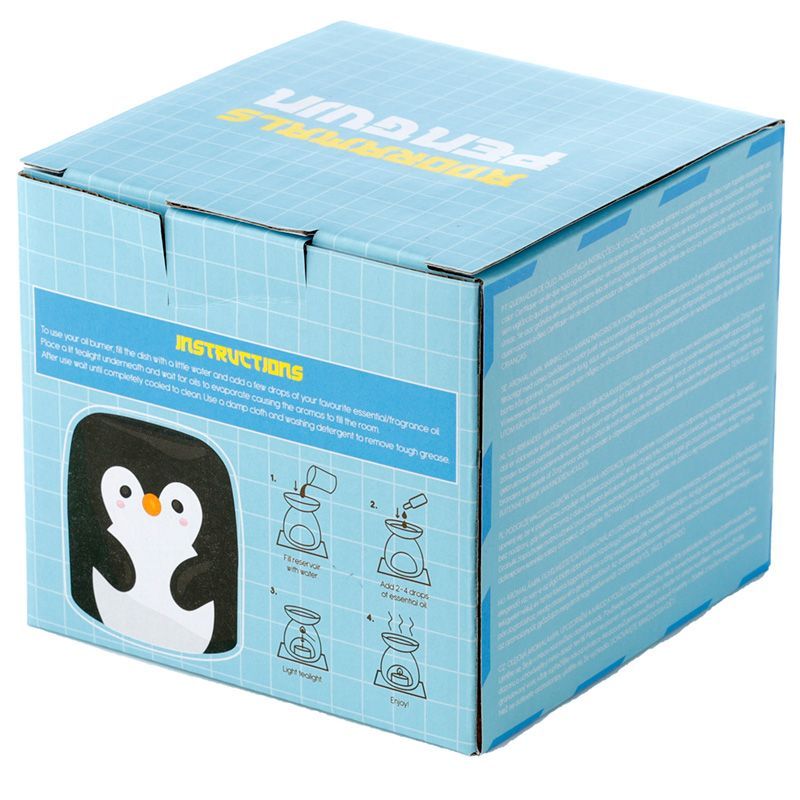 Penguin Shaped Ceramic Oil Burner Oil Burners Mixed Designs - Bath Indulgence