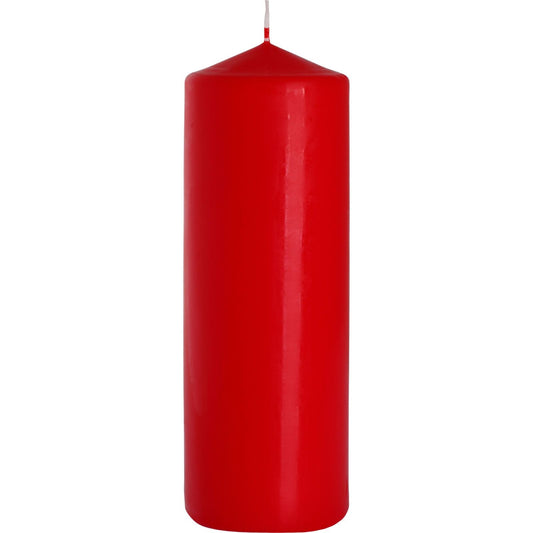 Pillar Candle 80x250mm - Red Pillar Candle - Bath Indulgence