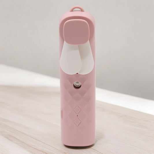 Pink Nano Mist Face Fan & Spray - USB chargable Aroma Diffusers - Bath Indulgence