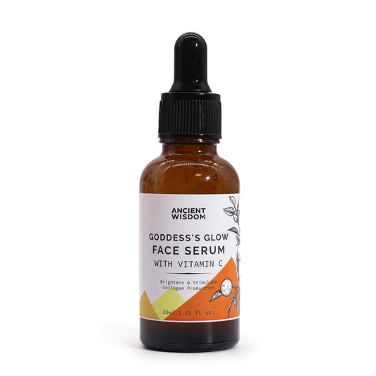 Premium Skin Rejuvenating Goddess’s Glow Face Serum with Vitamin C - Handmade In UK - Bath Indulgence