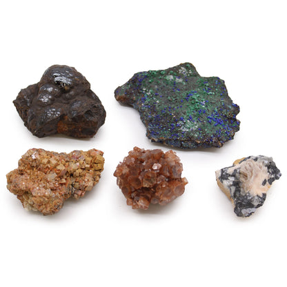 Rare Mineral Specimens - Pack of 5 - Mix 3 Rare Mineral Specimens - Bath Indulgence