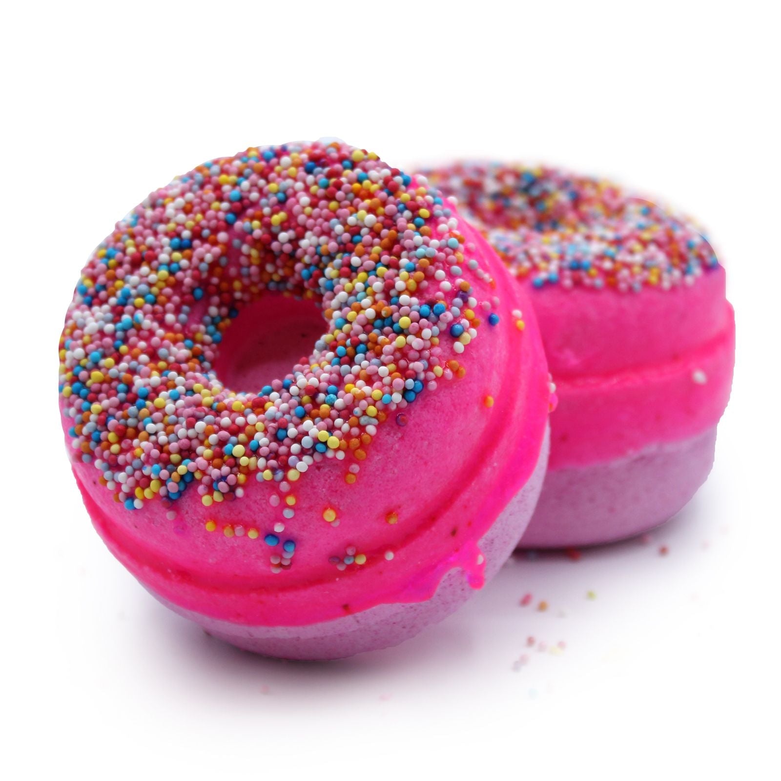 Raspberry Bath Donuts Donut Bath Fizzers - Bath Indulgence