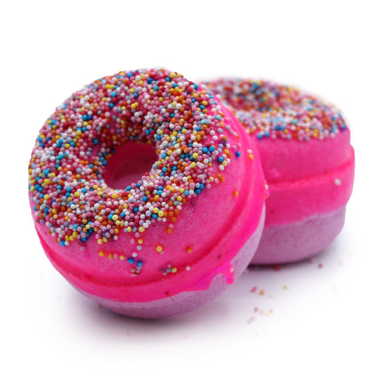 Raspberry Bath Donuts Donut Bath Fizzers - Bath Indulgence