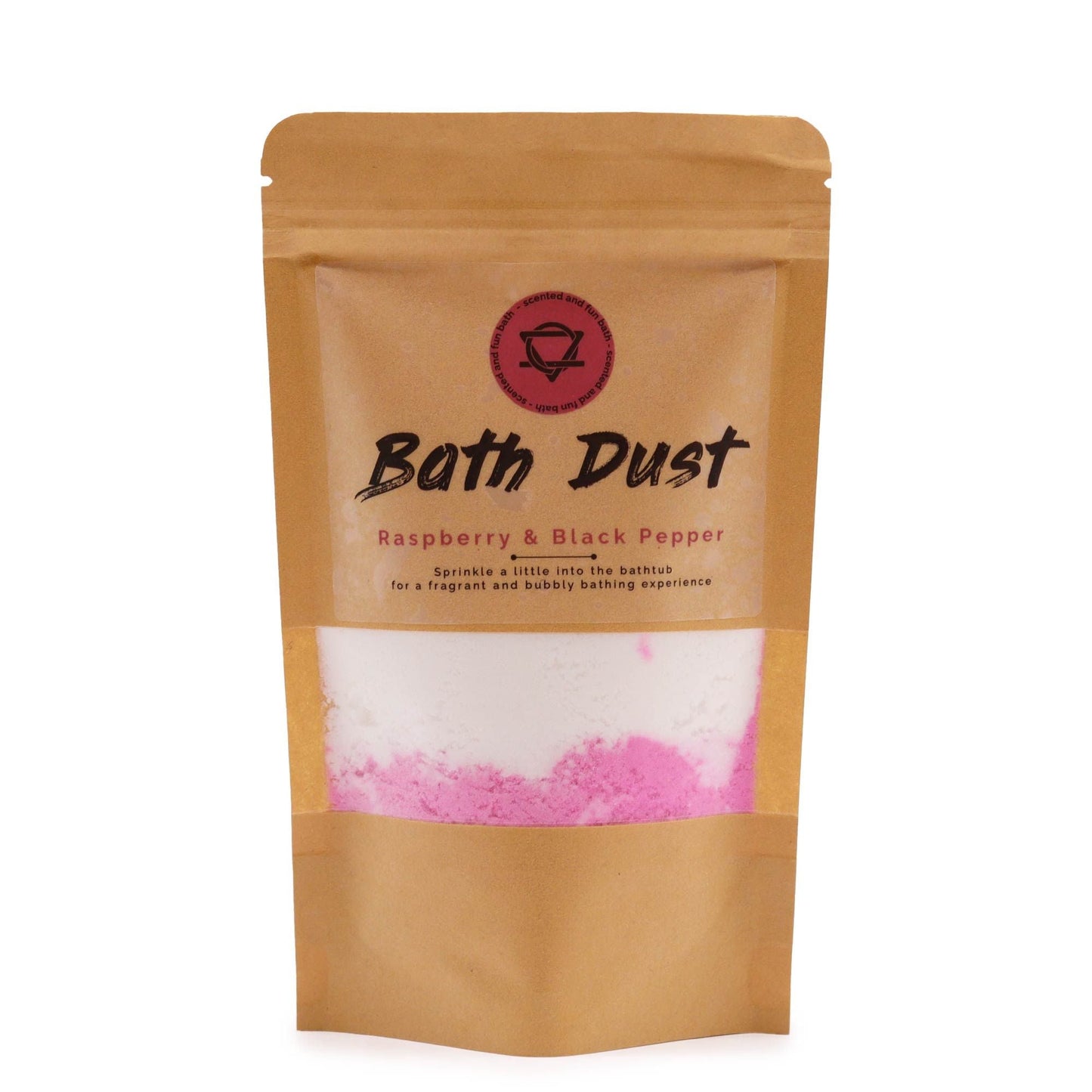Raspberry & Black Pepper Bath Dust 190g Bath Dust - 190g - Bath Indulgence