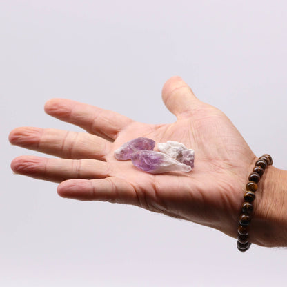 Raw Crystals (500gm) - Amethyst Rough Points Raw Crystals - Bath Indulgence