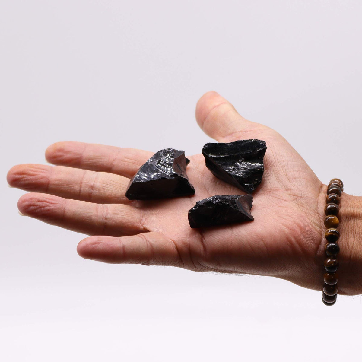 Raw Crystals (500gm) - Black Agate Raw Crystals - Bath Indulgence