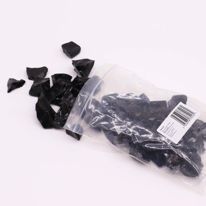 Raw Crystals (500gm) - Black Agate Raw Crystals - Bath Indulgence