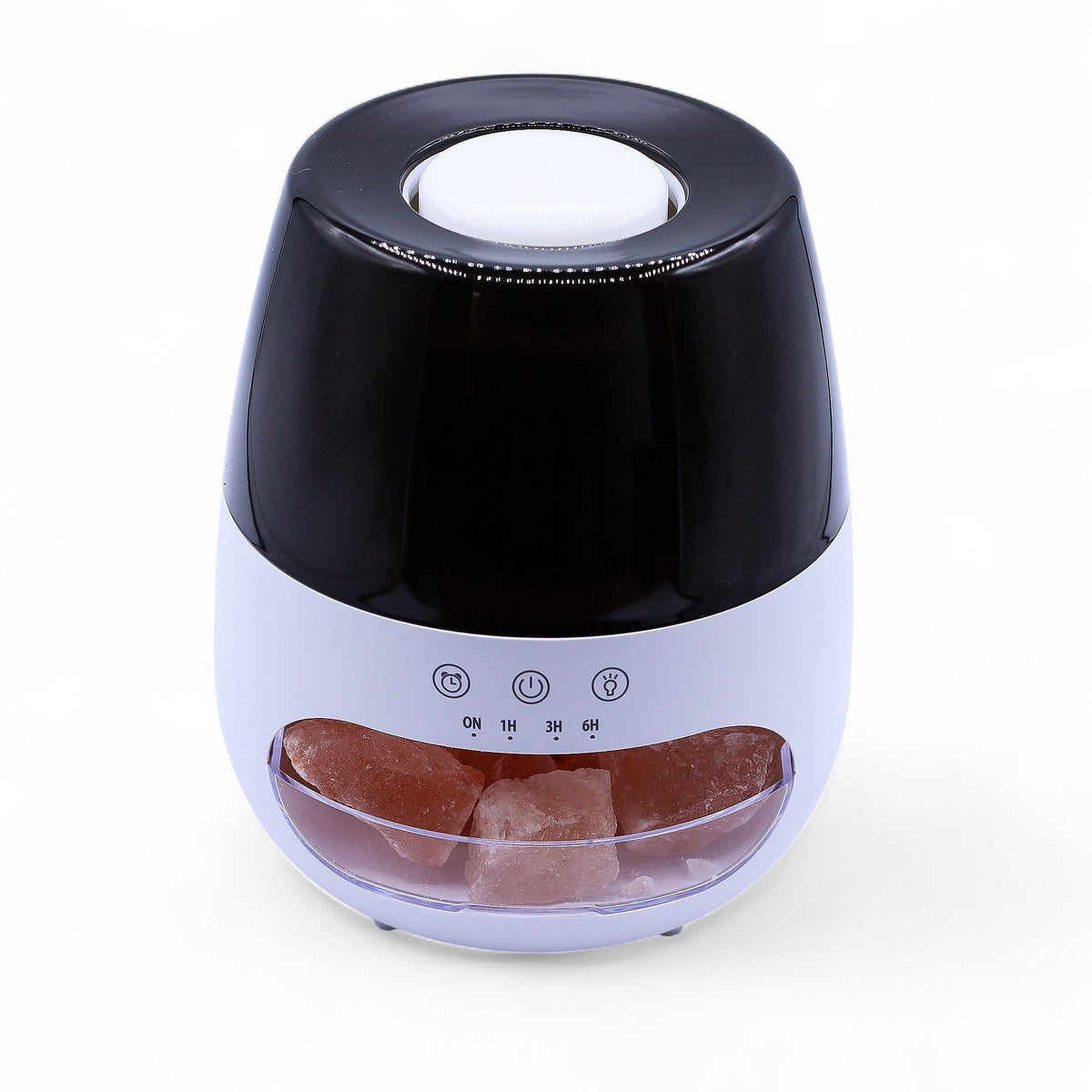 Salt Stone Flame Effect Aroma Diffuser - White USB - Colour Change and Timer Aroma Diffusers - Bath Indulgence