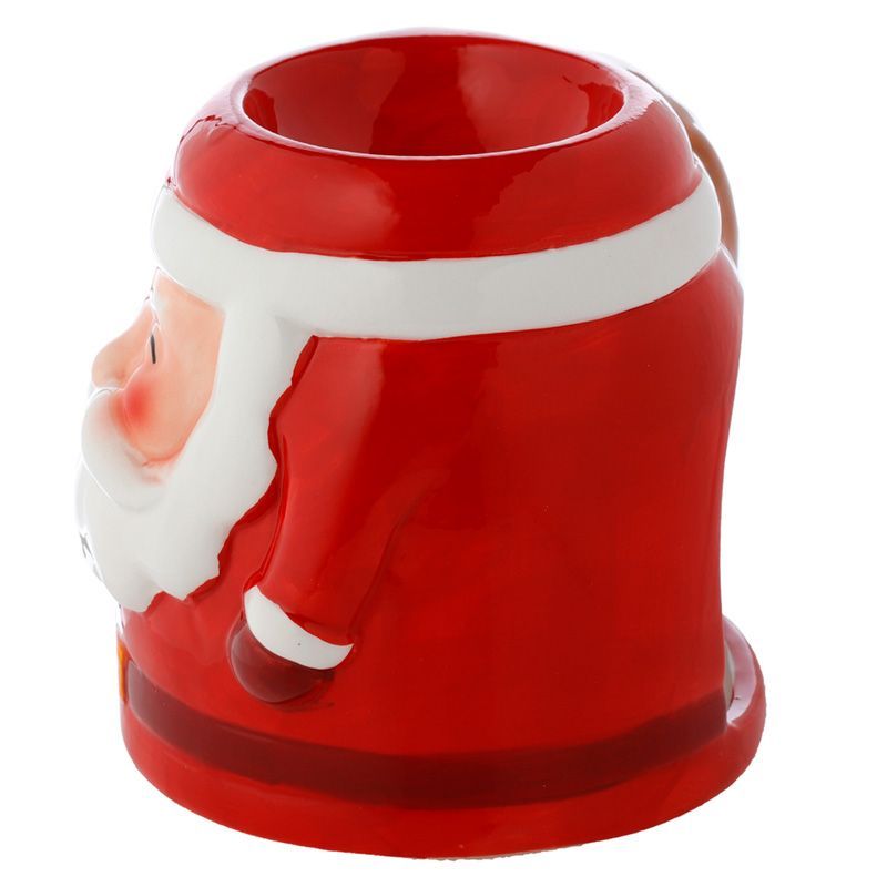 Santa Shaped Christmas Ceramic Oil Burner Oil Burners Mixed Designs - Bath Indulgence