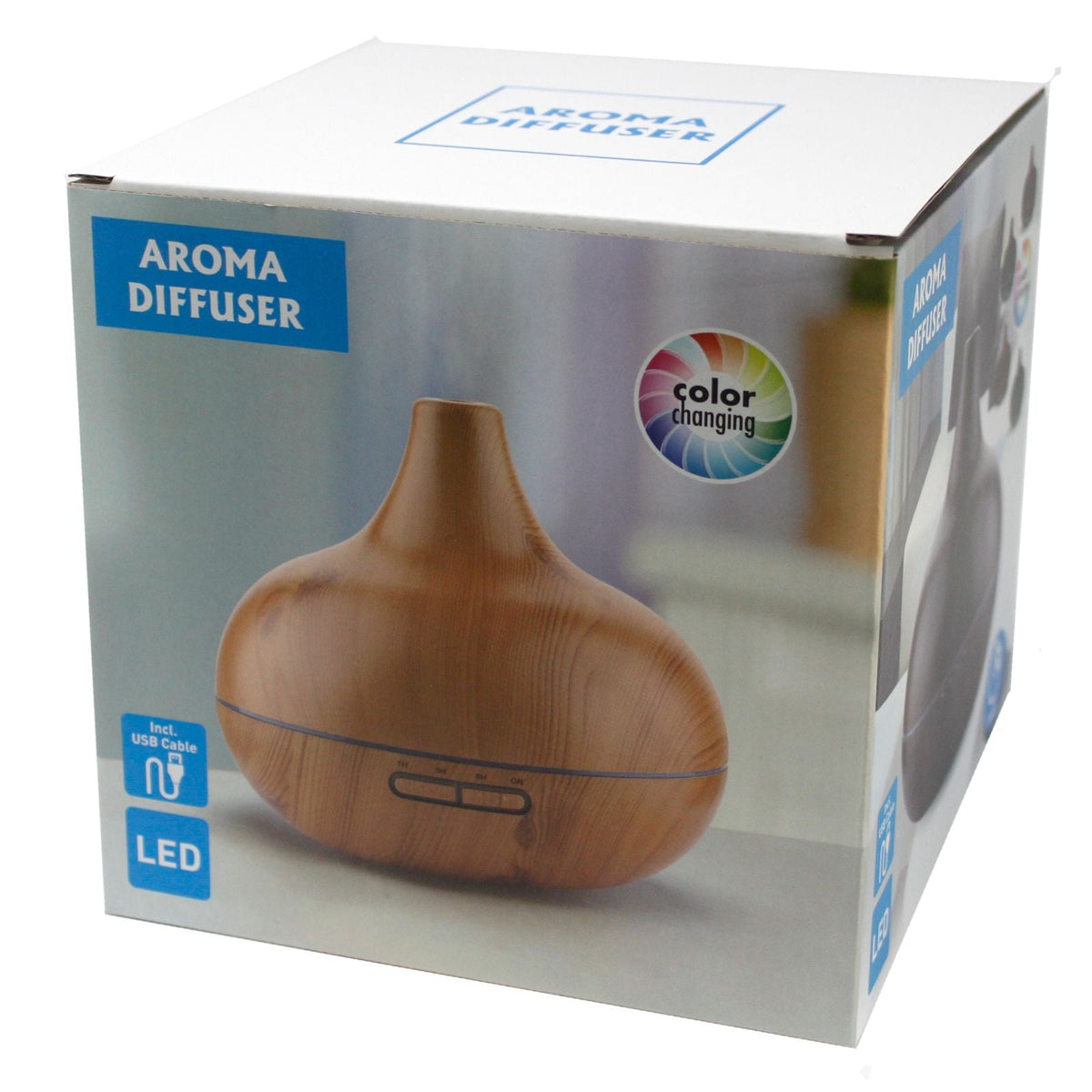 Santorini Atomiser - Shell Effect - USB - Colour Change - Timer Aroma Diffusers - Bath Indulgence