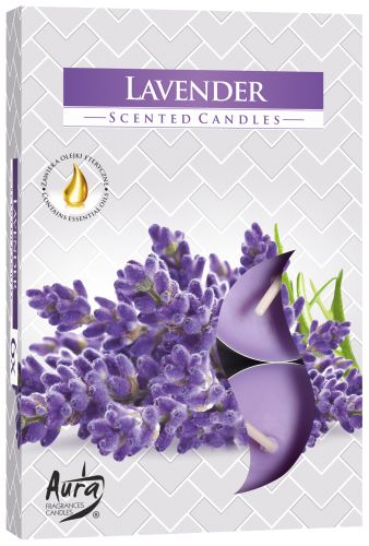 Set of 6 Scented Tealights - Lavender Scented Tealights - Bath Indulgence