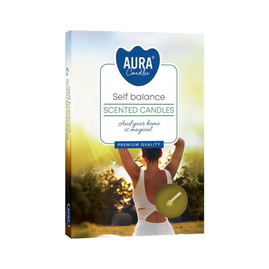 Set of 6 Scented Tealights - Self Balance Scented Tealights - Bath Indulgence