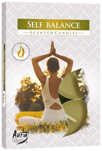 Set of 6 Scented Tealights - Self Balance Scented Tealights - Bath Indulgence