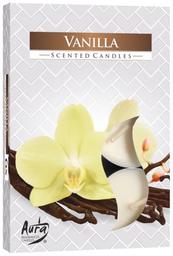 Set of 6 Scented Tealights - Vanilla Scented Tealights - Bath Indulgence