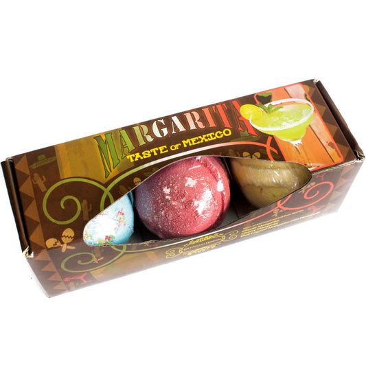 Set of Three Margarita Bath Bombs Cocktail Bath Bombs - Bath Indulgence