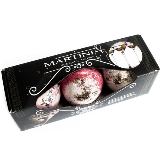 Set of Three Martini Bath Bombs Cocktail Bath Bombs - Bath Indulgence