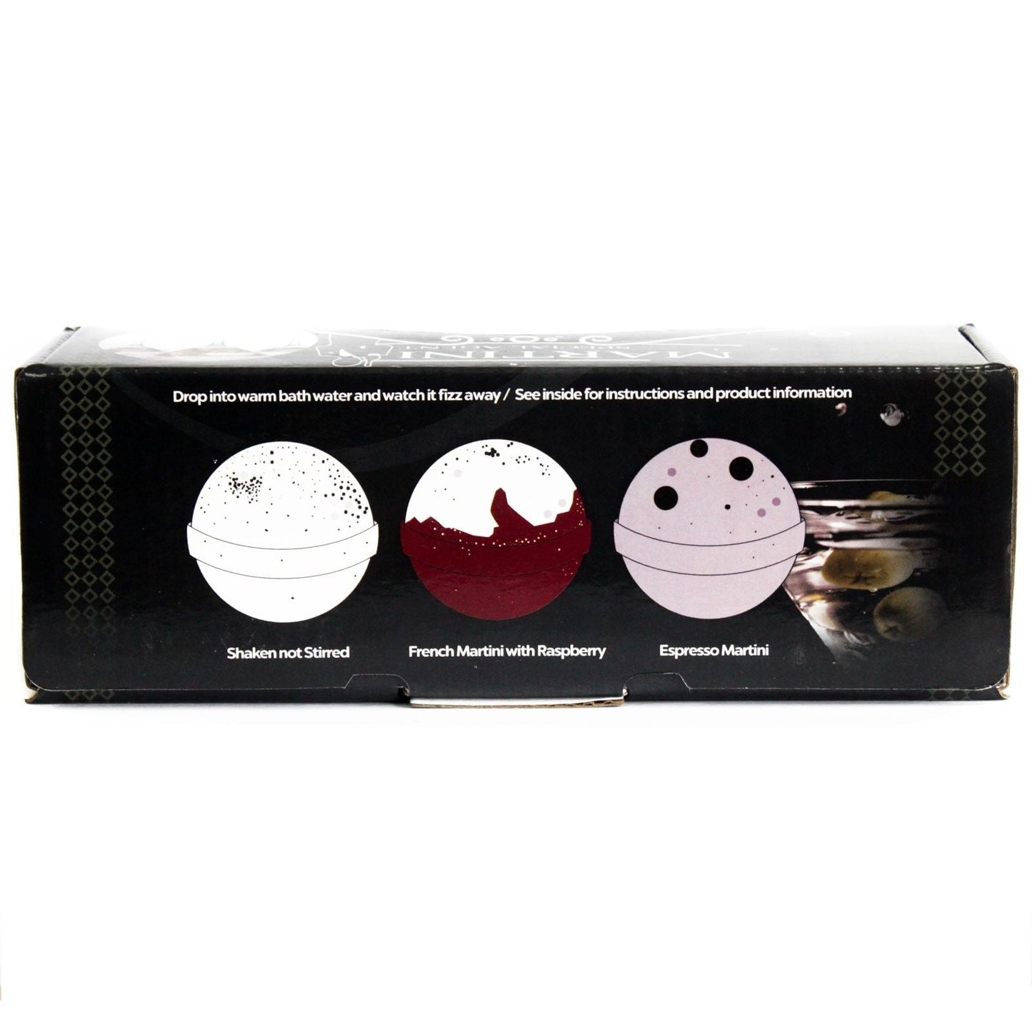 Set of Three Martini Bath Bombs Cocktail Bath Bombs - Bath Indulgence