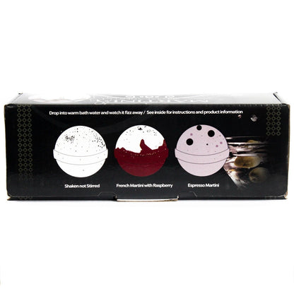 Set of Three Martini Bath Bombs Cocktail Bath Bombs - Bath Indulgence
