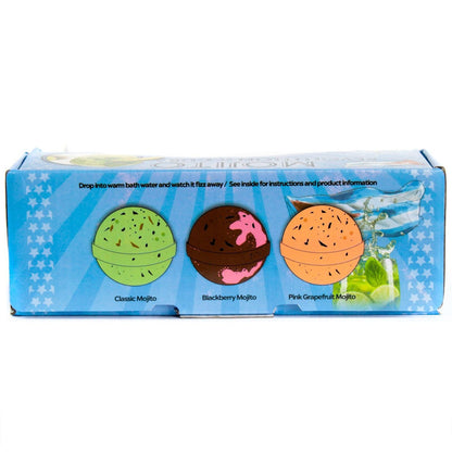 Set of Three Mojito Bath Bombs Cocktail Bath Bombs - Bath Indulgence