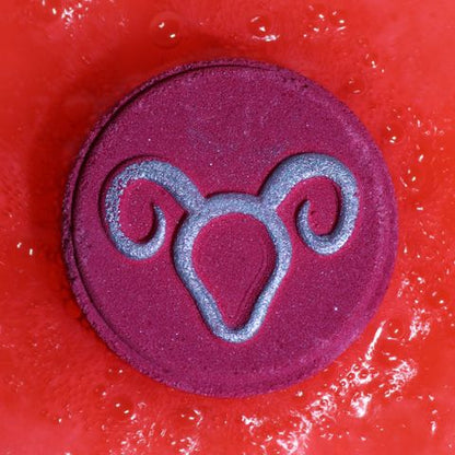 Set of Zodiac Bath Fizzers with Horoscope - Aries - Bath Indulgence