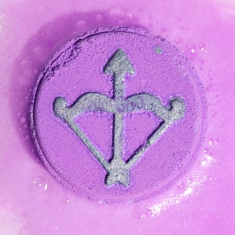 Set of Zodiac Bath Fizzers with Horoscope - Sagittarius - Bath Indulgence