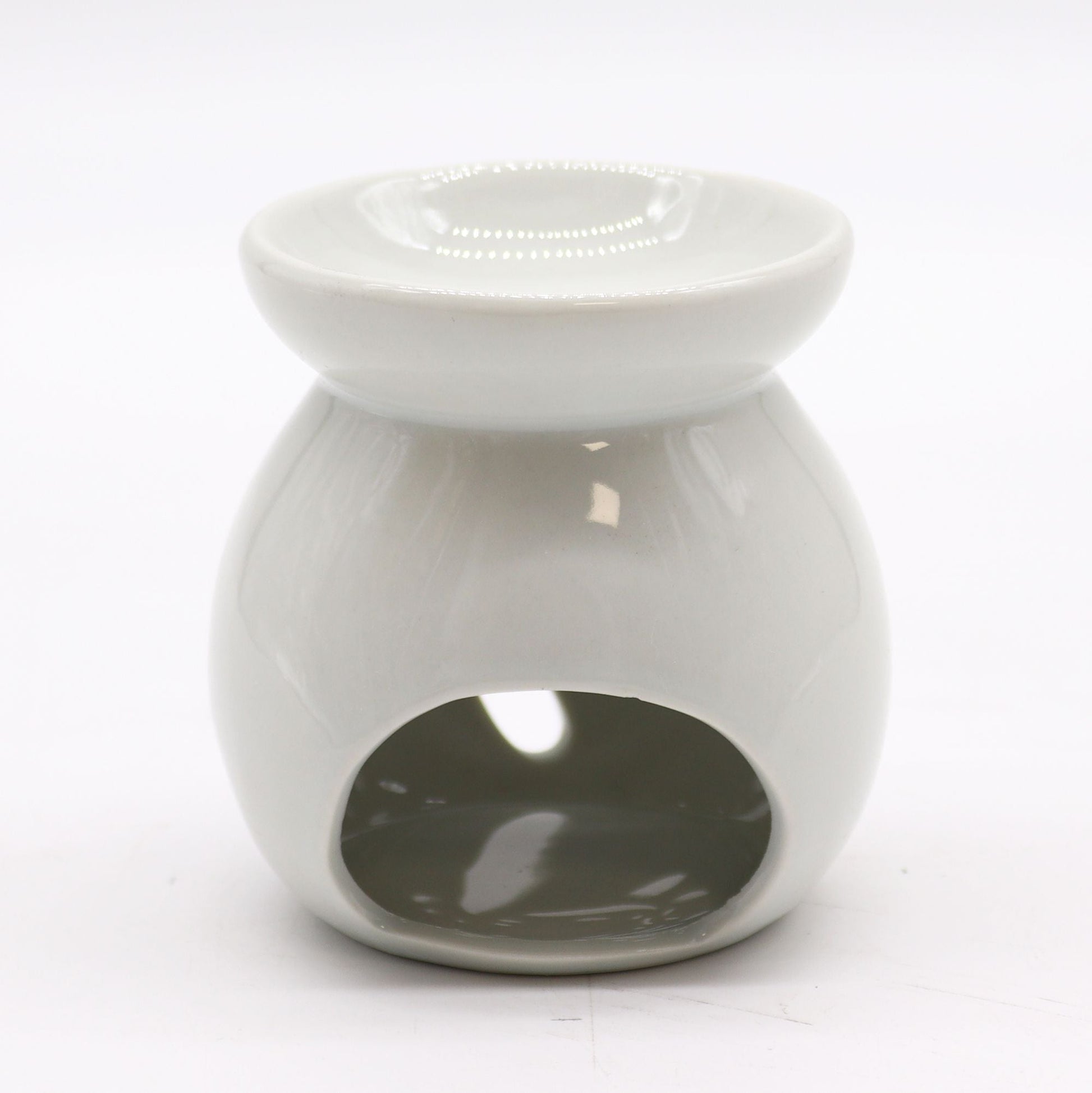 Sm Classic White Oil Burner - Tree Cut - out Classic White Oil Burners - Bath Indulgence