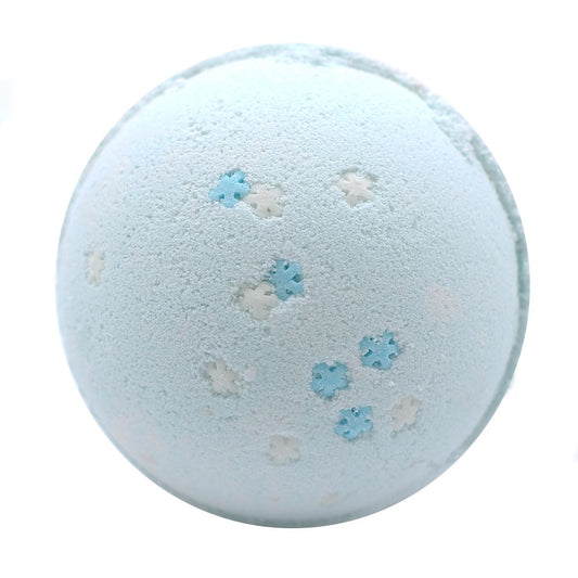 Snowflake Bath Bomb - Blueberries Jumbo Bath Bombs - 180g - Bath Indulgence