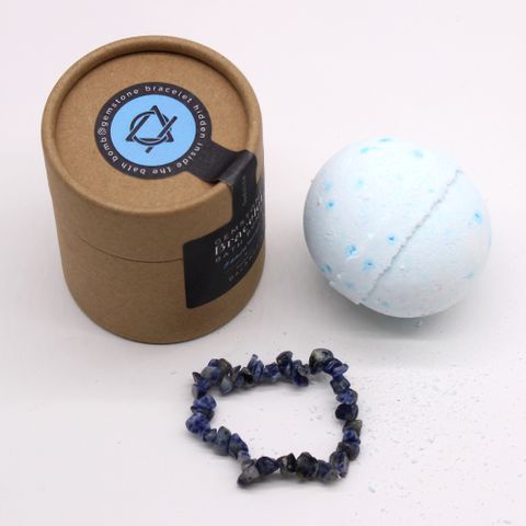 Sodalite Gem Bracelet Bath Bomb - Bath Indulgence