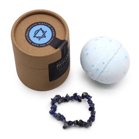 Sodalite Gem Bracelet Bath Bomb - Bath Indulgence