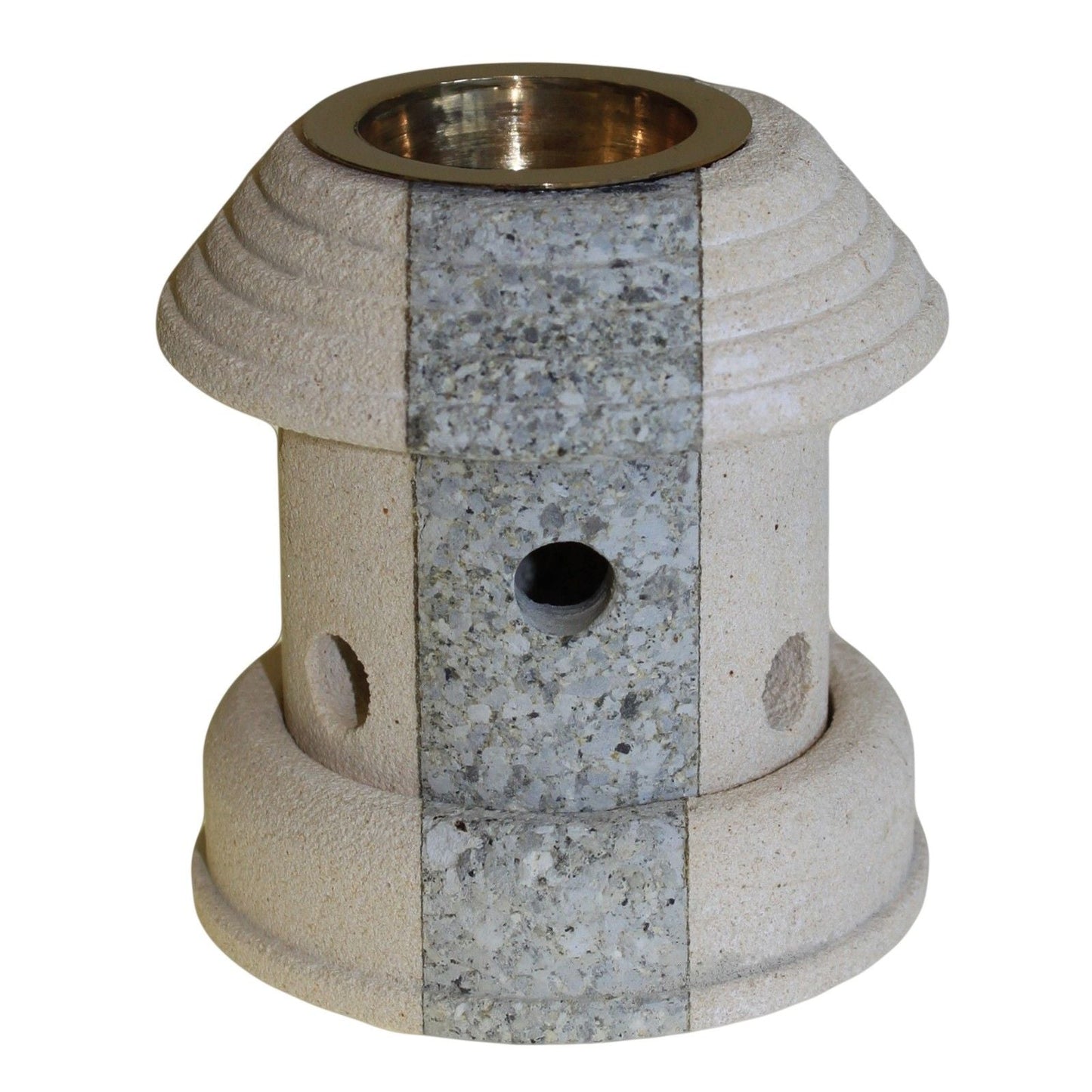 Stone Oil Burner - Combo Lantern Sandstone Oil Burners - Bath Indulgence