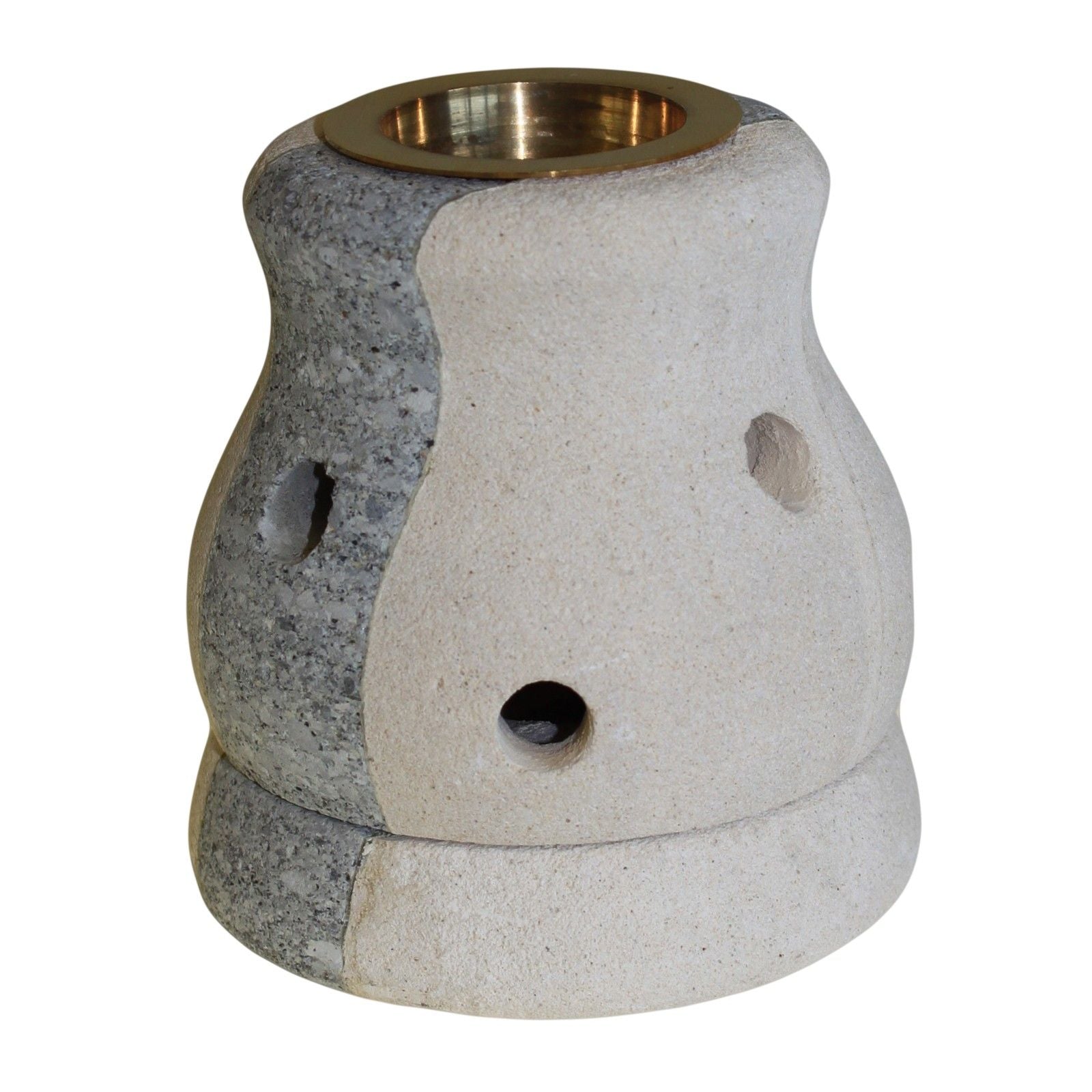 Stone Oil Burner - Combo Shaped Sandstone Oil Burners - Bath Indulgence