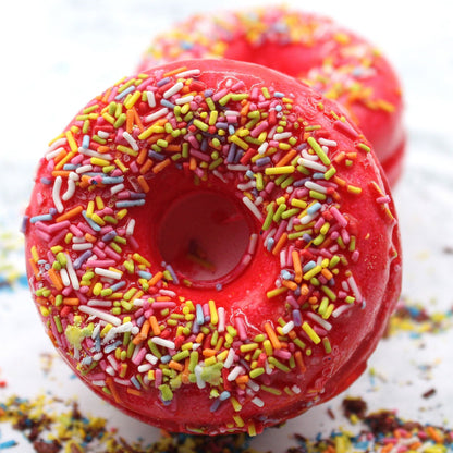 Strawberry & Banana Bath Donuts Donut Bath Fizzers - Bath Indulgence