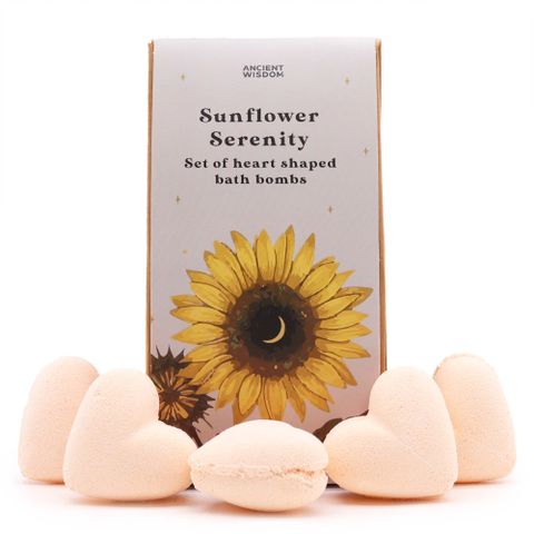 Sunflower Serenity Bath Heart Gift Set - Bath Indulgence