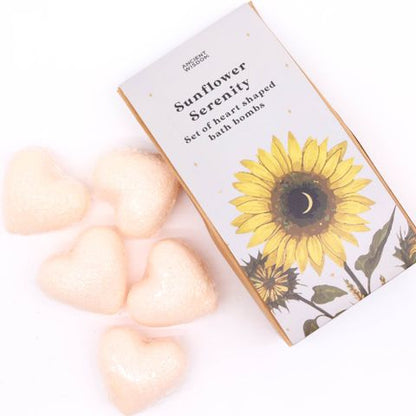 Sunflower Serenity Bath Heart Gift Set - Bath Indulgence
