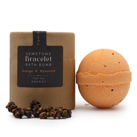 Tiger Eye Gem Bracelet Bath Bomb - Bath Indulgence