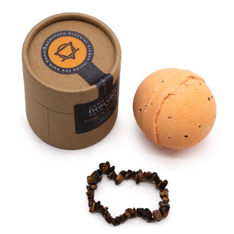 Tiger Eye Gem Bracelet Bath Bomb - Bath Indulgence