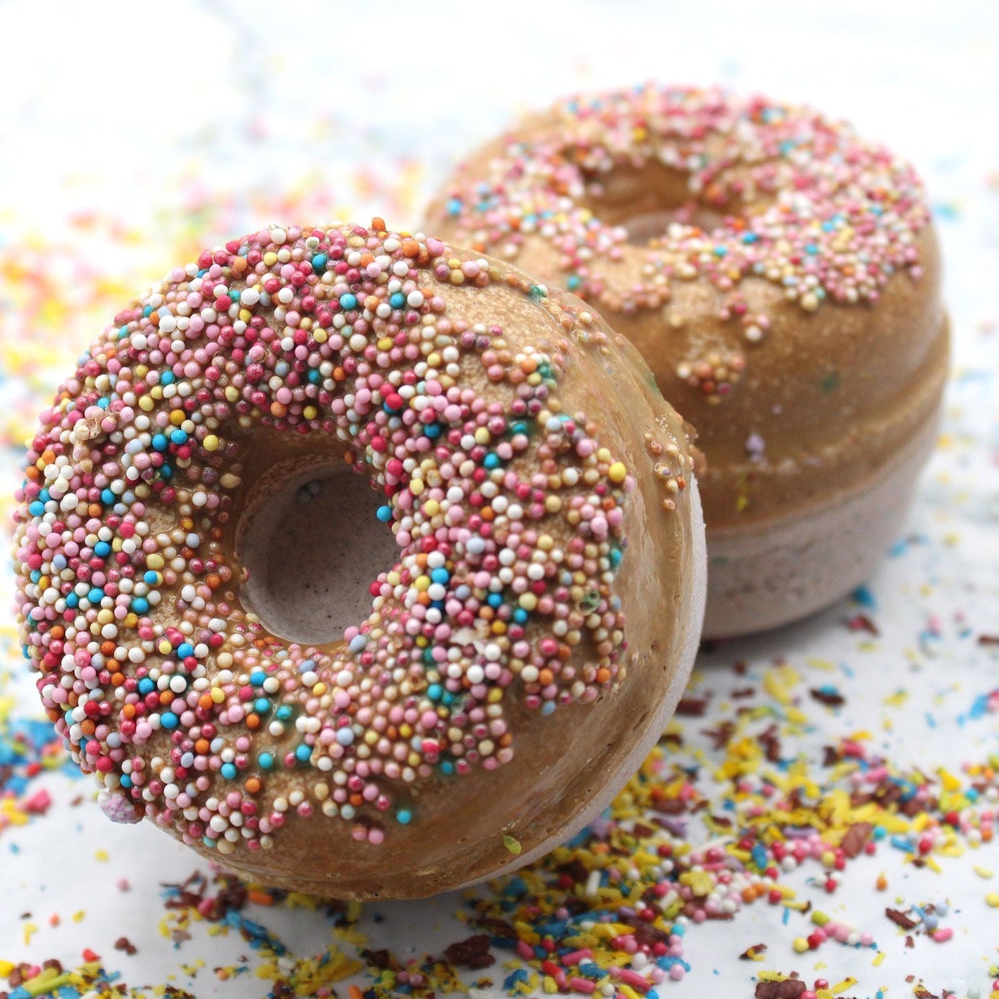 Toffee & Caramel Bath Donuts Donut Bath Fizzers - Bath Indulgence