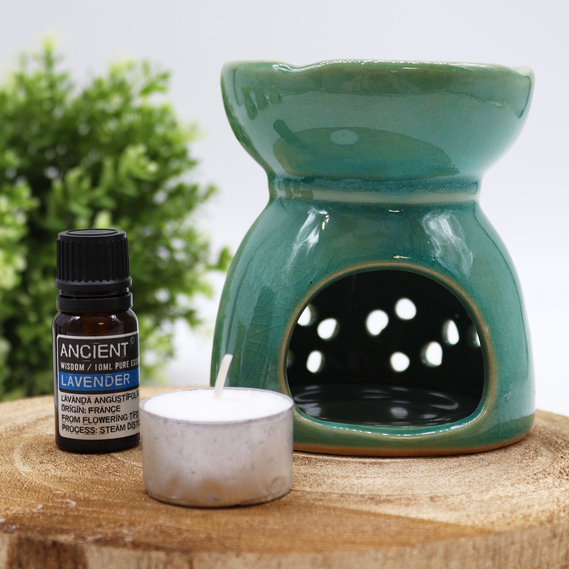 Tree of Life Oil Burner - Blue Tree of Life Oil Burners - Bath Indulgence