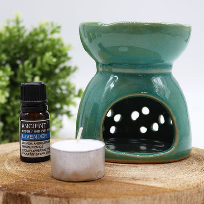 Tree of Life Oil Burner - Blue Tree of Life Oil Burners - Bath Indulgence