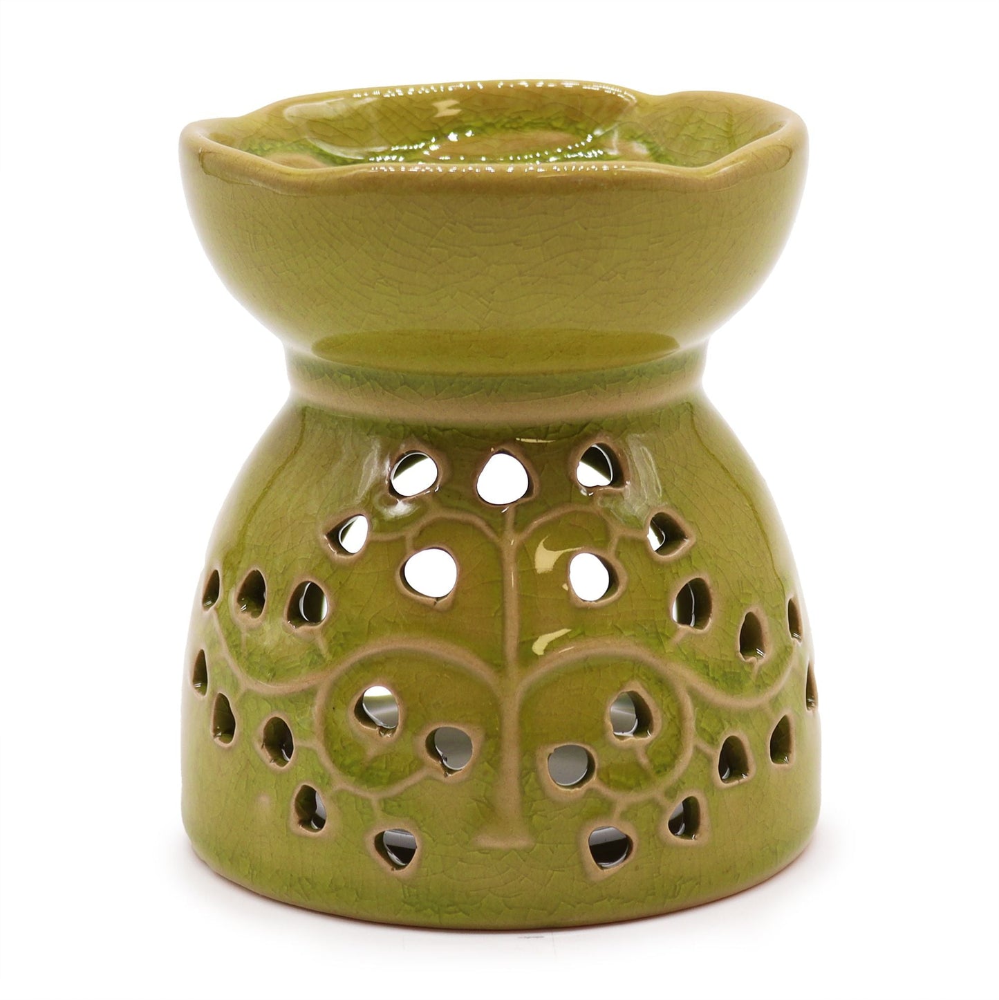 Tree of Life Oil Burner - Lime Tree of Life Oil Burners - Bath Indulgence