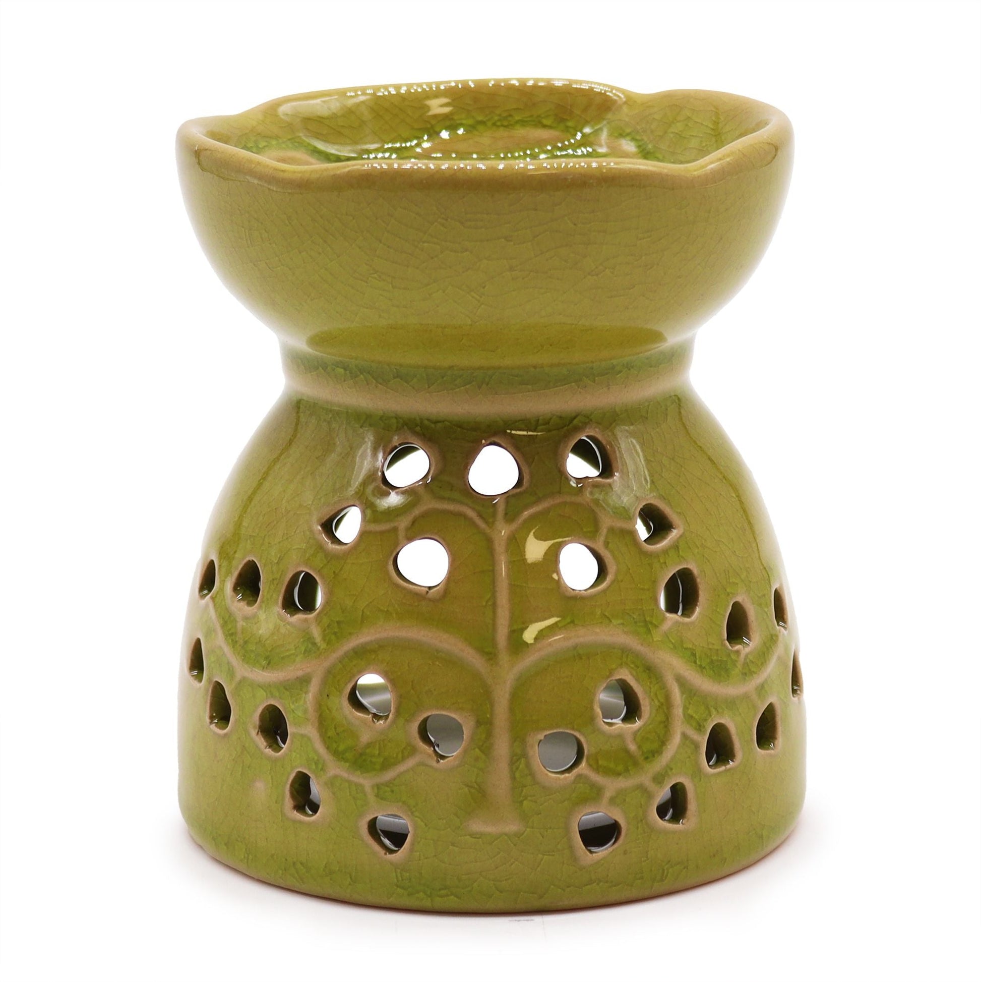 Tree of Life Oil Burner - Lime Tree of Life Oil Burners - Bath Indulgence