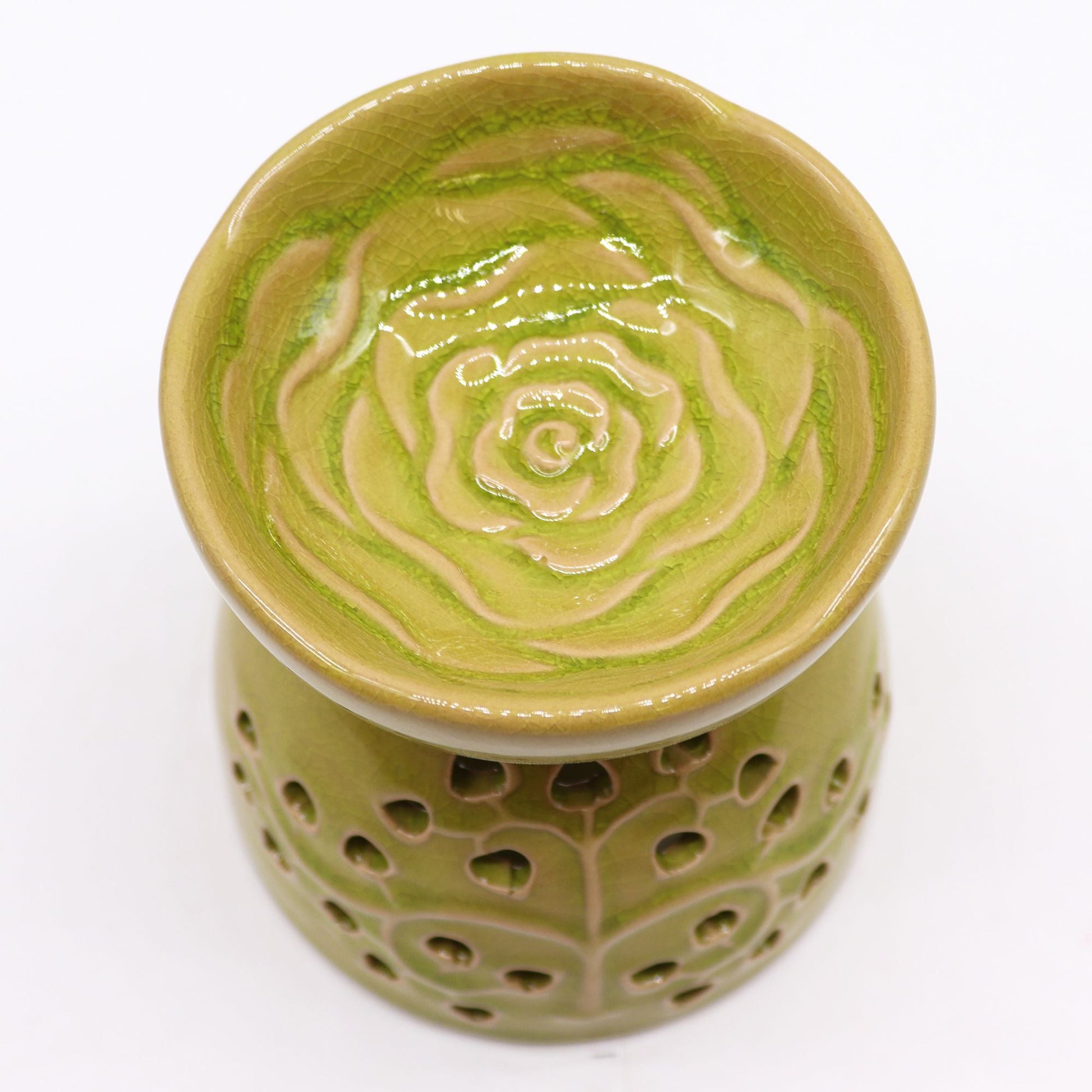 Tree of Life Oil Burner - Lime Tree of Life Oil Burners - Bath Indulgence