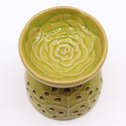 Tree of Life Oil Burner - Lime Tree of Life Oil Burners - Bath Indulgence